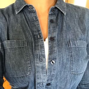 Denim Long-sleeve Ann Taylor Loft